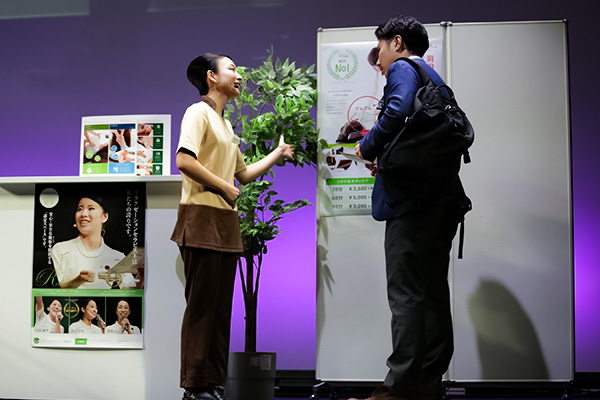 セラピストの部、ロールプレイングの様子